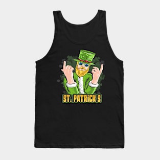 Bearded St Patrick Tank Top